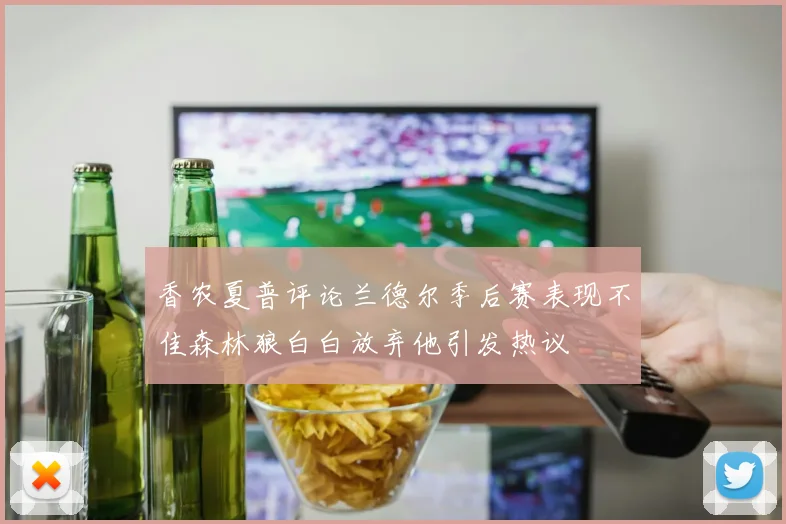香农夏普评论兰德尔季后赛表现不佳森林狼白白放弃他引发热议